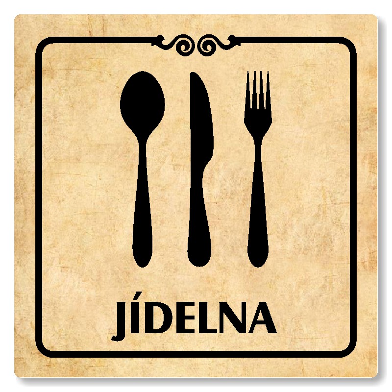 Jídelna, 100x100mm, pergamen, Texas